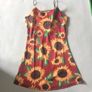 Sunflower cami dress